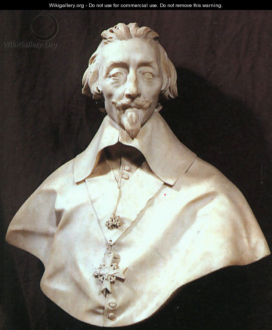 Bust of Cardinal Armand de Richelieu - Gian Lorenzo Bernini