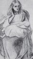 Portrait of the Artist's Sister, Clara Siddall (?) - Elizabeth Eleanor Siddal