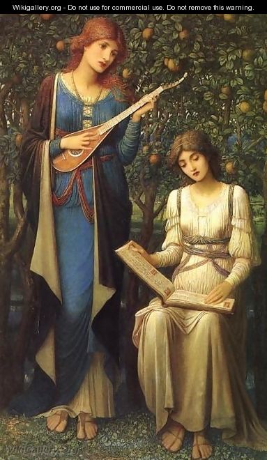 When Apples were Golden and Songs were Sweet, But Summer had Passed away - John Melhuish Strudwick