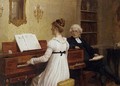 Singing to the Reverend - Edmund Blair Blair Leighton