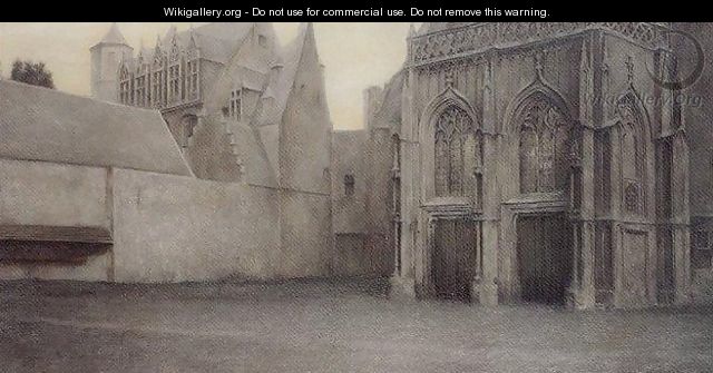 In Bruges. A portal. - Fernand Khnopff