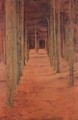 At Fosset. Under the Fir Trees - Fernand Khnopff