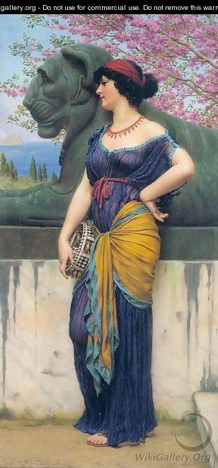 In the Grove of the Temple of Isis - John William Godward