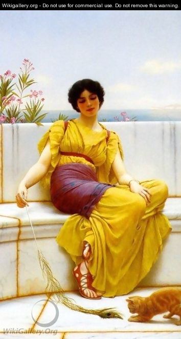 Idleness II - John William Godward