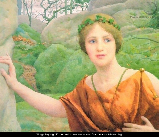 The Nymph - Now Again She Flies Aloof - Thomas Cooper Gotch