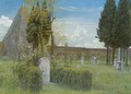 Shelley's Tomb in the Protestant Cemetery in Rome - Walter Crane