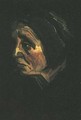 Head Of A Peasant Woman With Dark Cap IV - Vincent Van Gogh
