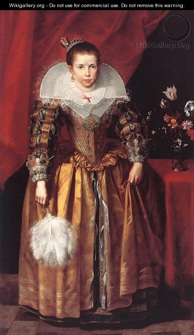 Portrait of a Girl at the Age of 10 - Cornelis De Vos