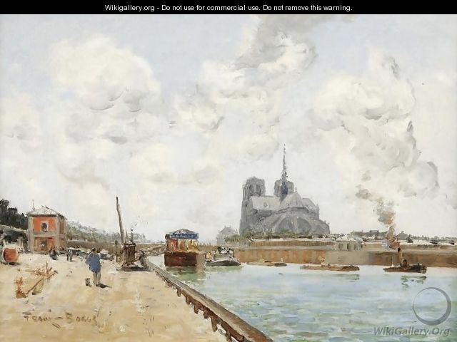 Paris: Les Quais, La Seine et Notre Dame - Frank Myers Boggs