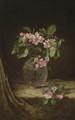 Apple Blossoms in an Opalescent Vase - Martin Johnson Heade