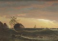 Beached Ship - Albert Bierstadt