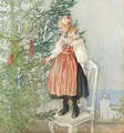 Decorating the Tree (Julgranskonfekt) - Carl Larsson