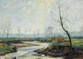 River in a Winter Landscape (Fluss im Winter) - Max Slevogt