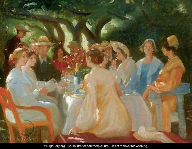 Actors Lunch, Skagen (Skuespillerfrokost) - Michael Peter Ancher