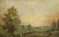 Landscape Near Dedham at Sunset - John Constable