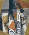 Bottle of Whisky and the Pack of Scaferlati - Louis Marcoussis (Ludwik Markus)