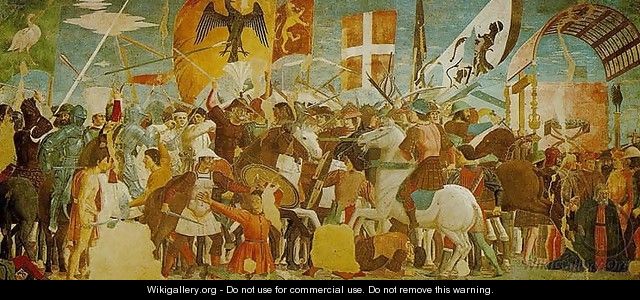 Legend of the True Cross: The Battle of Heraclius and Chosroes (Storie della Vera Croce: Battaglia di Eraclio e Cosroe) - Piero della Francesca