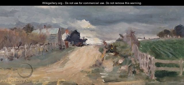 Road and Stormy Sky, Eltham - Walter Withers