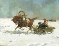 Sleigh - Alfred Wierusz-Kowalski