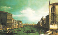 Grand Canal, Venice, Looking East from the Campo di San Vio - (Giovanni Antonio Canal) Canaletto