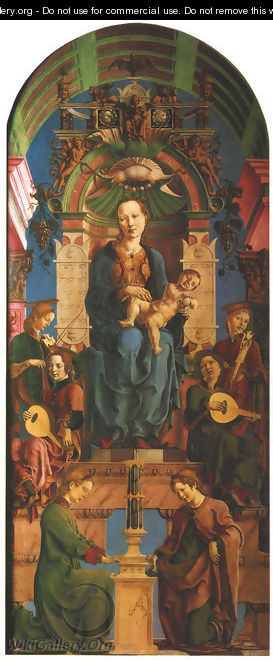 Virgin Enthroned (Madonna in trono) - Cosme Tura