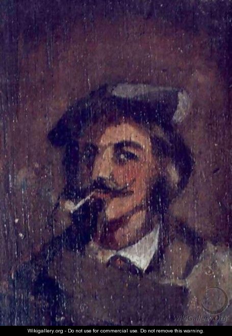 Man with a Pipe. Portrait of Stanislaw Chmielowski - Adam Chmielowski