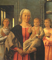 Virgin with Child Giving His Blessing and Two Angels (The Senigallia Madonna) (Madonna col Bambino benedicente e due angeli - Madonna di Senigallia) - Piero della Francesca