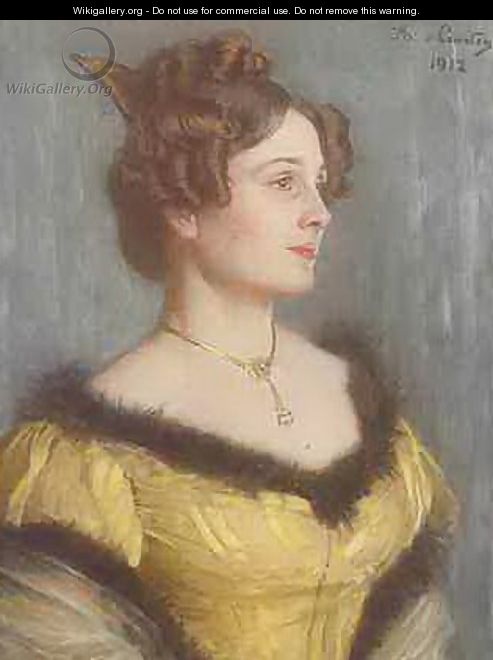 Portrait of a Woman - Angelo Graf von Courten
