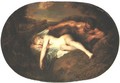 Nymph and Satyr - Jean-Antoine Watteau