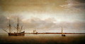 View of Hoorn with shipping - Abraham de Verwer