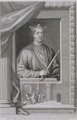 Henry II 1133-89 King of England from 1154, from the effigy on his monument at Fontevrault in Anjou, engraved by the artist - George Vertue