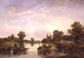 View of Eton College from the Thames, 1850 - Alfred Vickers