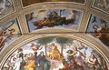 Apollo and the Muses on Parnassus, lunette - Antonio Maria Viani