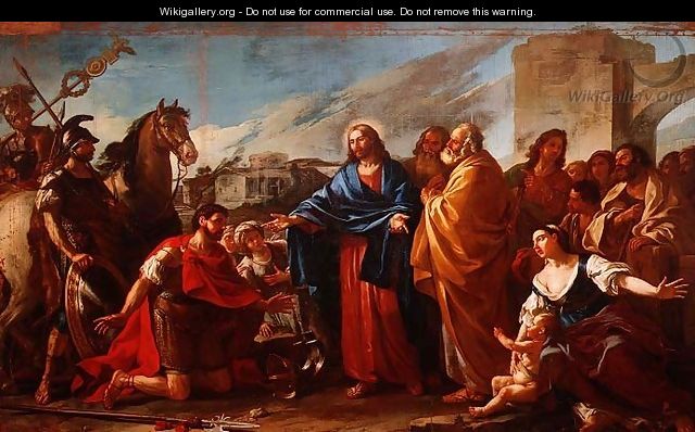 The Centurion Kneeling at the Feet of Christ or, Jesus Healing the Son of an Officer, 1752 - Joseph-Marie Vien The Centurion Kneeling at the Feet of Christ or, Jesus Healing the Son of an Officer, 1752 - Joseph-Marie Vien