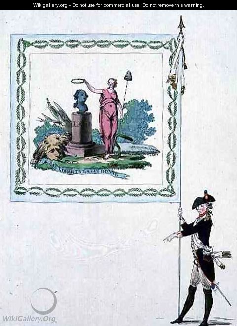 Flag of the batallion of St Gervais, 1790 - R Vieilh-Varenne
