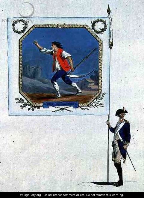 Flag of the batallion of St. Marcel, 1790 - R Vieilh-Varenne