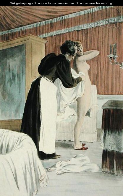 The Washing Tub, from La Femme a Paris by Octave Uzanne, engraved by F. Masse, 1894 - Pierre Vidal