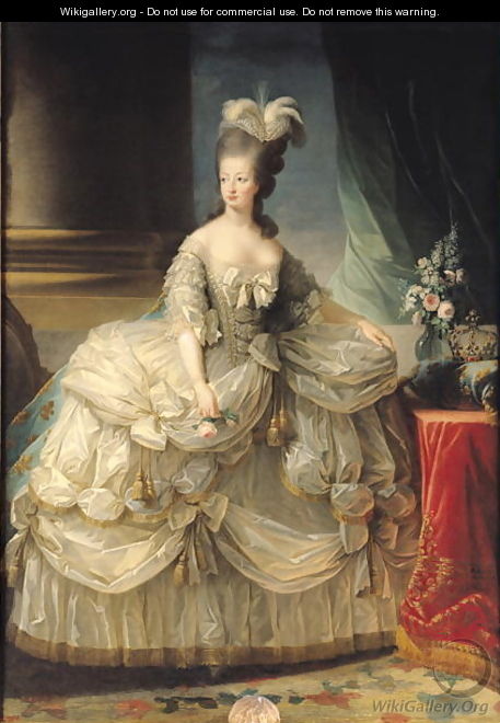 Marie Antoinette 1755-93 Queen of France, 1779 - Elisabeth Vigee-Lebrun