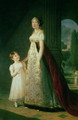 Maria Carolina Bonaparte 1782-1839 Queen of Naples with her daughter Laetitia Murat, 1807 - Elisabeth Vigee-Lebrun
