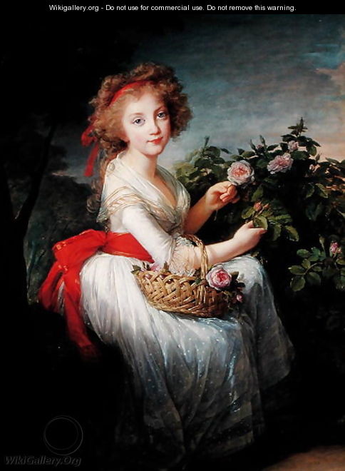 Portrait of Marie-Christine of Bourbon-Naples 1779-1849 - Elisabeth Vigee-Lebrun