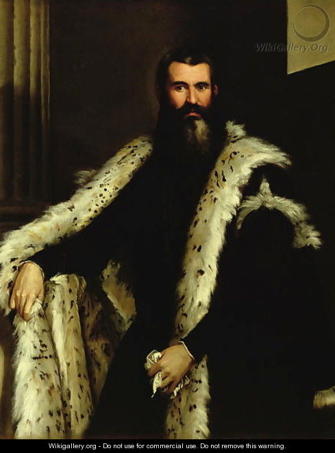 Portrait of a Man in a Fur Coat, c.1566 - Paolo Veronese (Caliari)