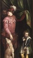 A youth with elegantly dressed boy and greyhound - Paolo Veronese (Caliari)