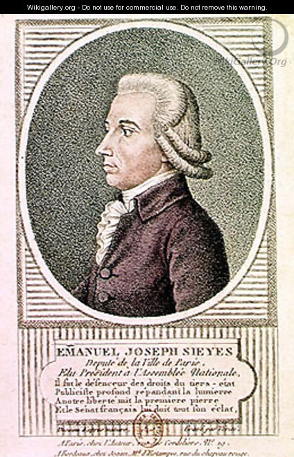 Emmanuel Joseph Sieyes 1748-1836 - Jean Baptiste Verite
