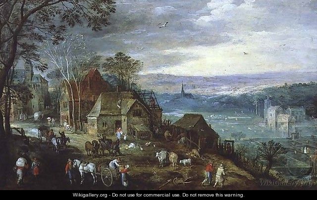 Landscape Scene - Tobias van Haecht (see Verhaecht)