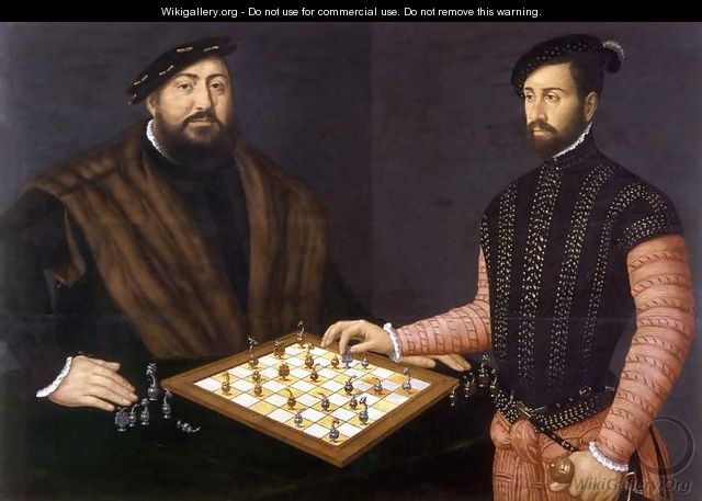 John Frederick the Magnanimous playing chess, 1552 - Jan Cornelisz Vermeyen