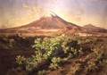 A Small Volcano in Mexican Countryside, 1887 - Jose Maria Velasco