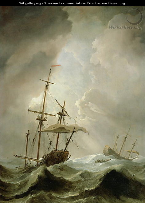 Storm at Sea - Willem van de, the Younger Velde