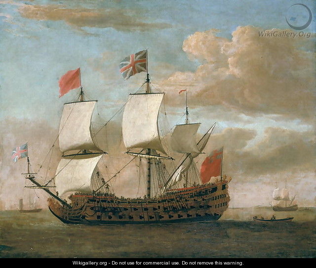 The British ManoWar - Willem van de, the Younger Velde