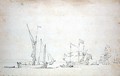 Ships from Sluis, 1677 - Willem van de, the Younger Velde