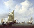 Dutch Shipping Scene - Willem van de, the Younger Velde
